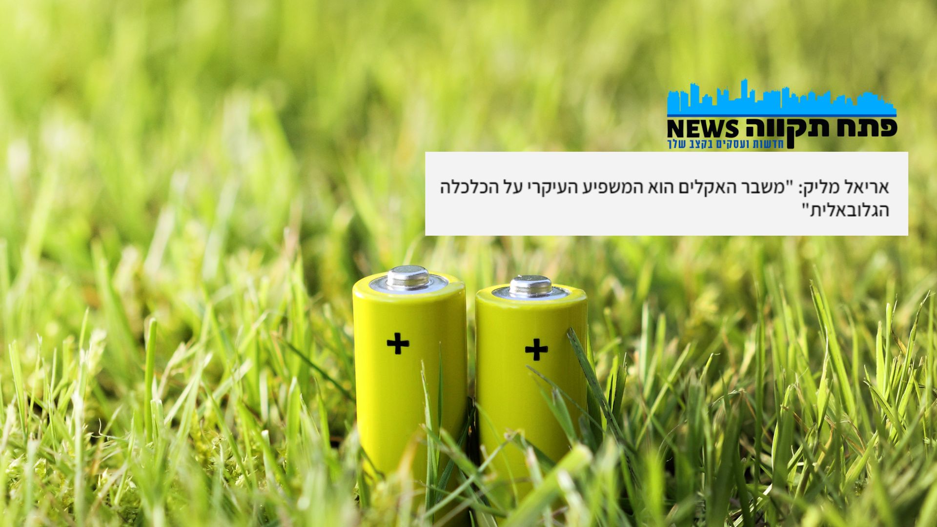 אריאל מליק אקלים כתבה